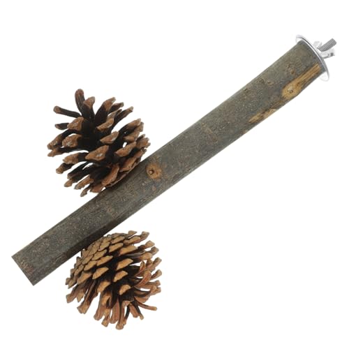 Kisangel Vogelkäfig Holz Sitzstange mit Kiefernzapfen Kauspielzeug für Wellensittiche Nymphensittiche Papageien Stabile Barsch für Vögel zum Kauen und Trainieren Kisangel Vogelkäfig Holz Sitzstange mit Kiefernzapfen Kauspielzeug für Wellensittiche Nymphensittiche Papageien Stabile Barsch für Vögel zum Kauen und Trainieren von Kisangel
