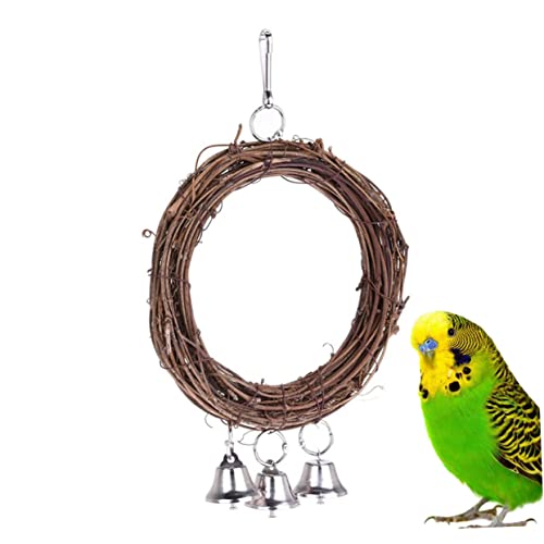 Kisangel Papageienspielzeug- Für Käfig 15 cm Rattan-schaukel Vogelkäfig-schaukel Papageienschaukel Vogelspielzeug Für Vögel Zufällige Farbe Kisangel Papageienspielzeug- Für Käfig 15 cm Rattan-schaukel Vogelkäfig-schaukel Papageienschaukel Vogelspielzeug Für Vögel Zufällige Farbe von Kisangel