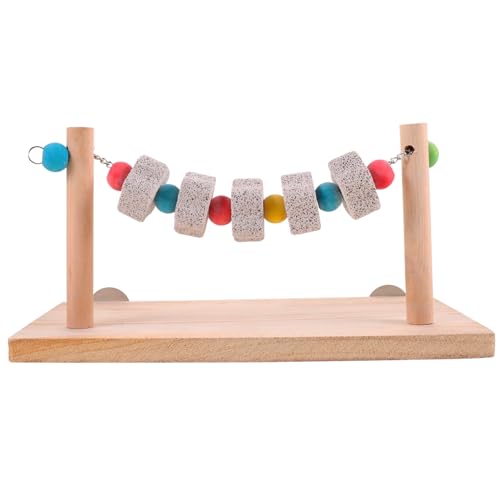 Kisangel Vogelspielzeug Vogel Sitzstange Kauspielzeug für Papageien und Hamster Natürliche Holzplattform mit Kletter und Kaufläche Robustes Haustierspielzeug für Käfig und Freigehege Kisangel Vogelspielzeug Vogel Sitzstange Kauspielzeug für Papageien und Hamster Natürliche Holzplattform mit Kletter und Kaufläche Robustes Haustierspielzeug für Käfig und Freigehege von Kisangel