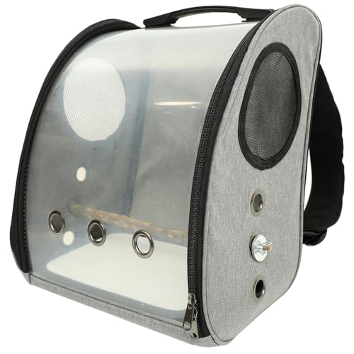 Kisangel Vogeltransporttasche mit Abnehmbarem Stehgestell Atmungsaktivem Robustem Tragbarem Papageien Rucksack für Outdoor Reisen Langlebige Komfortable Tragebox mit Guter Belüftung und von Kisangel