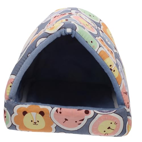 Kisangel Warmes Kleintierbett Hamster Nest Kratzfestes Kuschelnest für Meerschweinchen Ratten und Kleine Haustiere Winter Wärmendes Plüschhaus Bequem und Langlebig von Kisangel