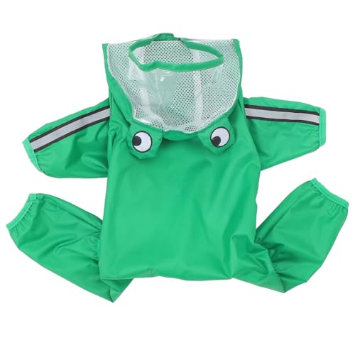 Kisangel Wasserdichter Hunderegenmantel Hunde Regenmäntel für reflektierend Hundejacken mit hunderegencape hunderegenjacke wimperntusche Hundeponcho Kleiner Hund Regenmantel Polyester Green von Kisangel