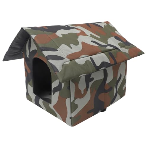 Kisangel Wasserdichtes Atmungsaktives Katzenhaus für Draußen Kleines Windgeschütztes Haustier Schlafzelt Waschbares Strapazierfähiges Material für Katzen und Kleine Hunde im Winter Kisangel Wasserdichtes Atmungsaktives Katzenhaus für Draußen Kleines Windgeschütztes Haustier Schlafzelt Waschbares Strapazierfähiges Material für Katzen und Kleine Hunde im Winter von Kisangel