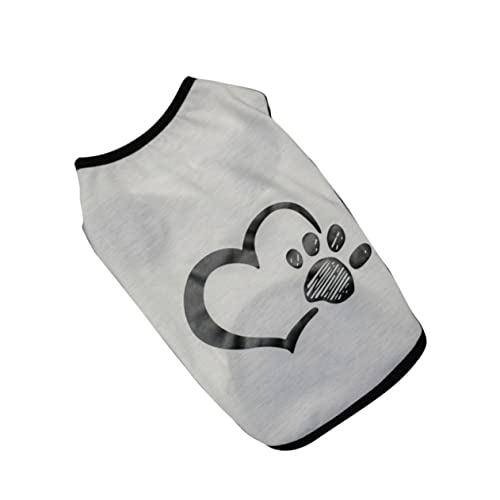 Kisangel Oberteile für den Sommer kleines Hundekostüm Partykleidung Muskelshirt Hawaiihemd Party-Hundetuch Haustierkleidung Cosplay Overall Einteilige Hose Jacke Weste Weiß von Kisangel