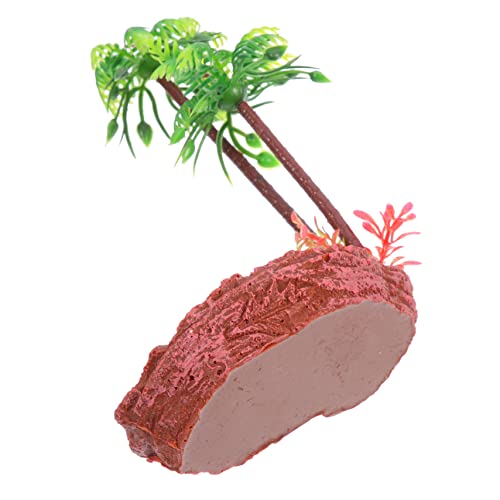 Kisangel Zubringer Für Wasserbecken Große Wasserschüssel Für Reptilien Schwimmende Aquarienpflanzen Haustier Zubehör Für Aquarien Eckwassernapf Für Reptilien Tank Schlange Harz von Kisangel