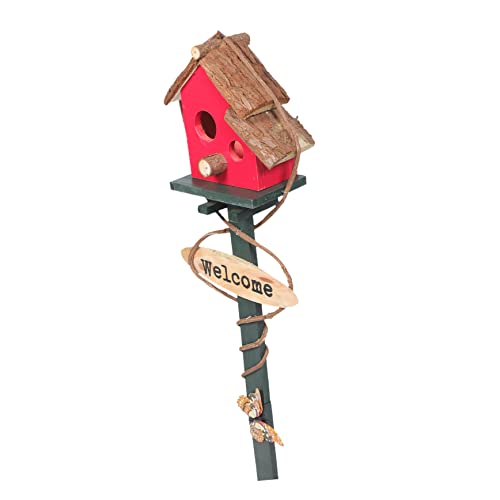 Kisangel Vogelhaus-Set Für Den Außenbereich Dekorativer Vogelhaus-erdspieß Dekoration Für Den Garten Rasen Terrasse Zufällige Farbe Kisangel Vogelhaus-Set Für Den Außenbereich Dekorativer Vogelhaus-erdspieß Dekoration Für Den Garten Rasen Terrasse Zufällige Farbe von Kisangel