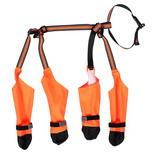 Kisangel wasserdichte Hundeschuhe mit Rutschfester Sohle Reflektierenden Streifen und Weichem Innenfutter Schützende Pfotenschuhe für Haustiere bei Regen und Outdoor Aktivitäten Kisangel wasserdichte Hundeschuhe mit Rutschfester Sohle Reflektierenden Streifen und Weichem Innenfutter Schützende Pfotenschuhe für Haustiere bei Regen und Outdoor Aktivitäten von Kisangel