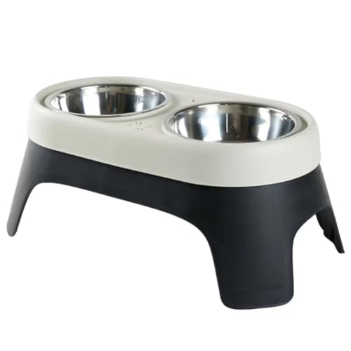 Kissmii Anti-Kipp-Raised-Dog-Bowl. Edelstahl-Erhöhte-Hundenapf. Erhöhte-Näpfe-Für-Katze. von Kissmii