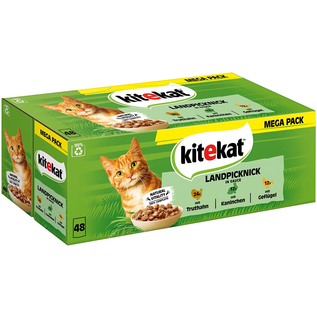 Kitekat Multipack Landpicknick in Sauce 48x85g von Kitekat