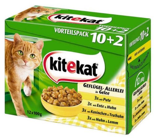 Kitekat Multipack in Gelee Frischebeutel Multivorteilspack 12 x 100 g 4 x Multipack Geflügel Allerlei Kitekat Multipack in Gelee Frischebeutel Multivorteilspack 12 x 100 g 4 x Multipack Geflügel Allerlei von Kitekat