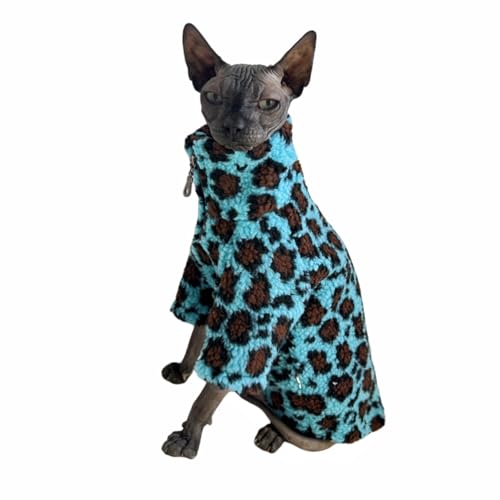 Sphynx Rollkragenpullover für Katzen, Winterkleidung, doppelseitige Fleecejacke mit Reißverschluss, Pullover für Sphynx-Katze, Winter, warmer Outfit, Mantel für haarlose Katzen und kleine Hunde Sphynx Rollkragenpullover für Katzen, Winterkleidung, doppelseitige Fleecejacke mit Reißverschluss, Pullover für Sphynx-Katze, Winter, warmer Outfit, Mantel für haarlose Katzen und kleine Hunde von Kitipcoo