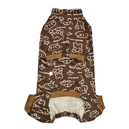 Sphynx Sommer-Pyjama für Katzen, 4 Beine, atmungsaktiv, elastisch, Haustierkleidung, für Katzen, Chirurgie, Genesungsanzug, Weste, Kätzchen, T-Shirts, Katzen und kleine Hunde, Größe L (4 - 5 kg) von Kitipcoo