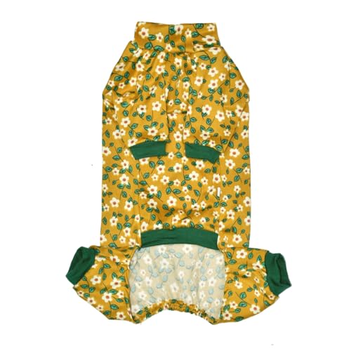 Sphynx Sommer-Pyjama für Katzen, 4 Beine, atmungsaktiv, elastisch, Haustierkleidung, für Katzen, Chirurgie, Genesungsanzug, Weste, Kätzchen, T-Shirts, Katzen und kleine Hunde, Ingwerbirnenblüte, Größe Sphynx Sommer-Pyjama für Katzen, 4 Beine, atmungsaktiv, elastisch, Haustierkleidung, für Katzen, Chirurgie, Genesungsanzug, Weste, Kätzchen, T-Shirts, Katzen und kleine Hunde, Ingwerbirnenblüte, Größe von Kitipcoo