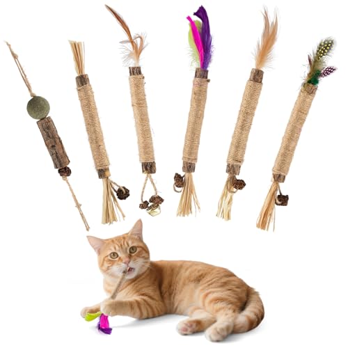 Kito Lee Katzenminze Sticks, 6 Stück, Natürliche Kaustangen für Katzen, Zahnpflege & Mundgesundheit, 15 x 10 x 2 cm von Kito Lee