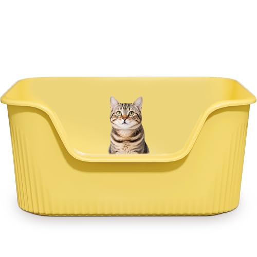 Kittenhood Große Katzentoilette gelb von Kittenhood