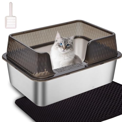 Kittenhood Mittelgroße Katzentoilette aus Edelstahl, Schwarz Kittenhood Mittelgroße Katzentoilette aus Edelstahl, Schwarz von Kittenhood