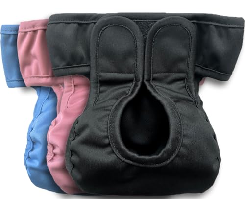 Kitty Bum Bums Wiederverwendbare Katzenwindeln und Stollenhosen gegen Uriniermarkierung – mit verstellbaren Laschen zum Anpassen (3 Stück) (groß) von Kitty BumBums