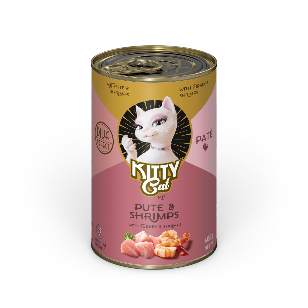 KITTY Cat Adult Pate 24 x 400 g - Pute & Shrimps KITTY Cat Adult Pate 24 x 400 g - Pute & Shrimps von Kitty Cat