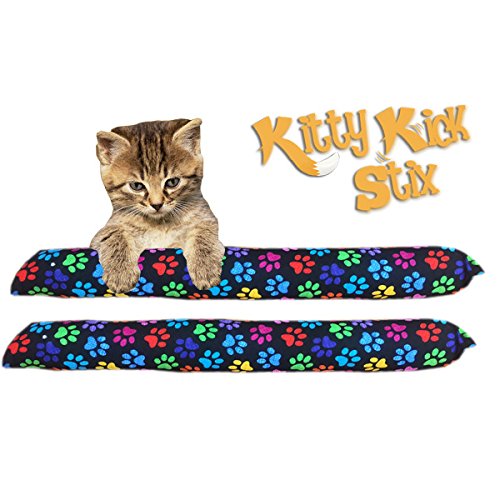 Kitty Kick Stix SEGMINISMART Katzenminze Kicker Spielzeug 38,1 cm, 2 Stück von Kitty Kick Stix
