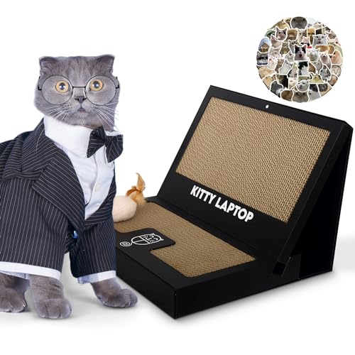 Kitty Laptop - Spielzeug für Katzen mit interaktiver Plüschmaus mit Katzenminze - Katzen-Computerspielzeug gegen Langeweile mit 50 Aufklebern Kitty Laptop - Spielzeug für Katzen mit interaktiver Plüschmaus mit Katzenminze - Katzen-Computerspielzeug gegen Langeweile mit 50 Aufklebern von Kitty Laptop