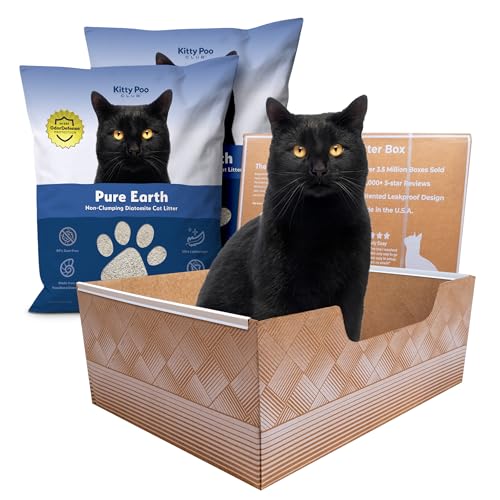 Auslaufsichere Einweg-Katzentoilette mit Kieselgurstreu, hervorragende Geruchskontrolle und recycelbares Design, perfekt für Reisen, Häuser mit mehreren Katzen und den täglichen Gebrauch Kitty Poo Auslaufsichere Einweg-Katzentoilette mit Kieselgurstreu, hervorragende Geruchskontrolle und recycelbares Design, perfekt für Reisen, Häuser mit mehreren Katzen und den täglichen Gebrauch Kitty Poo von Kitty Poo Club