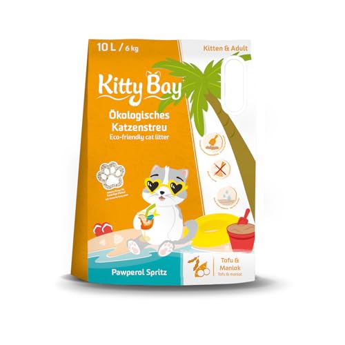Kitty Bay – Pawperol Spritz – ÖKO Katzenstreu klumpend und staubfrei, Tofu und Maniok, 10 Liter Kitty Bay – Pawperol Spritz – ÖKO Katzenstreu klumpend und staubfrei, Tofu und Maniok, 10 Liter von KittyBay