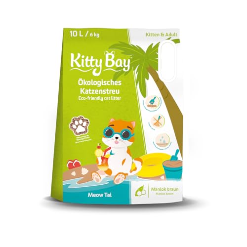 Kitty Bay – Meow Tai – ÖKO Katzenstreu klumpend und staubfrei, 10 Liter Kitty Bay – Meow Tai – ÖKO Katzenstreu klumpend und staubfrei, 10 Liter von KittyBay
