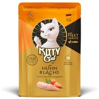 KittyCat Nassfutter Katze, Adult, Filet in Paté Huhn mit Lachs 6x85 g von KittyCat