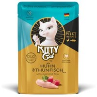 KittyCat Nassfutter Katze, Adult, Filet in Paté Huhn und Thunfisch 6x85 g von KittyCat