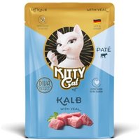 KittyCat Nassfutter Katze, Adult, Paté Kalb 6x85 g von KittyCat