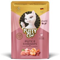 KittyCat Nassfutter Katze, Adult, Paté Pute und Shrimps 6x85 g von KittyCat