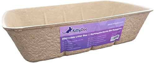 KittyDoo Katzenklo, Praktische und Zuverlässige Katzentoilette aus Karton - Kratzfest, Wasserdicht, Hygienisch, Geruchsarm, Atmungsaktiv, Recyclebar - (1er-Pack) von KittyDoo