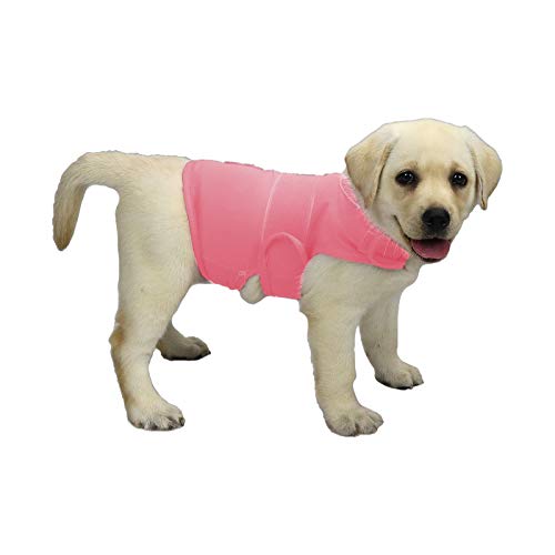 KittyStar Atmungsaktive Thunder Shirts für Hunde, Hundeweste, Angstweste, Jacke für Welpen, beruhigender Mantel, Angstlinderung (Pink S) von KittyStar