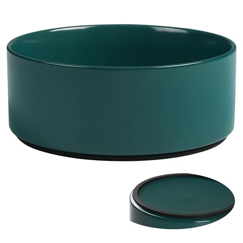 Kitwinney Großer Hundenapf, rutschfest, schwere Keramik, Futter- und Wassernapf mit Silikonboden, 20,3 cm, für kleine, mittelgroße und große Hunde, Grün, 20,3 cm Kitwinney Großer Hundenapf, rutschfest, schwere Keramik, Futter- und Wassernapf mit Silikonboden, 20,3 cm, für kleine, mittelgroße und große Hunde, Grün, 20,3 cm von Kitwinney
