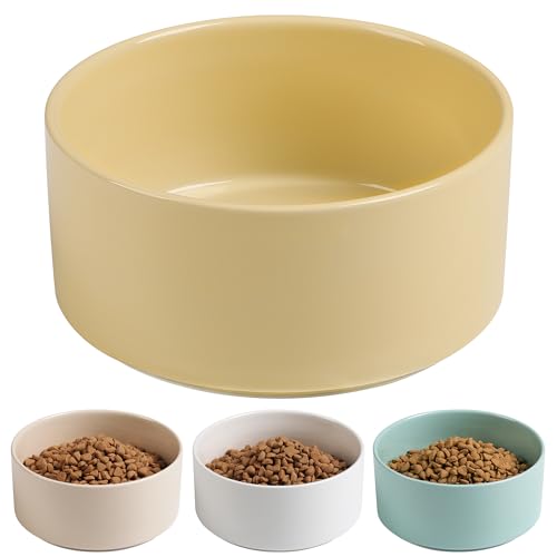 Kitwinney Welpen-Hundenäpfe, rutschfester Keramik-Hundenapf mit Silikonbasis, schwerer Wassernapf, nicht umklappbarer Futternapf für große Katzen, Welpen, kleine und mittelgroße Hunde (Gelb, 15,2 cm) Kitwinney Welpen-Hundenäpfe, rutschfester Keramik-Hundenapf mit Silikonbasis, schwerer Wassernapf, nicht umklappbarer Futternapf für große Katzen, Welpen, kleine und mittelgroße Hunde (Gelb, 15,2 cm) von Kitwinney