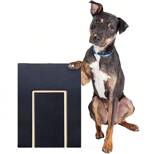 Hunde-Kratzunterlage für Nägel, multifunktionale Kratzbretter mit integrierter Leckerli-Box, Nagelfeilen-Pad, Hunde-Nagel-Kratzbrett, Holz-Kratzmatte, Spielzeug für Haustiere, Nagelpflege-Dateibrett von Kiuiom