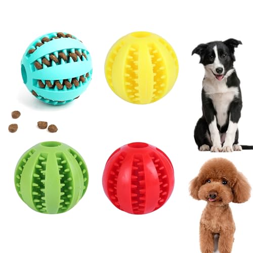 Kiuiom 4PC Hundeball,Futterball Für Hunde,Hunde Spielsachen,Hundeball Kauspielzeug Für Leckerli,Hundespielzeug Intelligenz Ball,Welpenspielzeug Hundezubehör,5CM Kiuiom 4PC Hundeball,Futterball Für Hunde,Hunde Spielsachen,Hundeball Kauspielzeug Für Leckerli,Hundespielzeug Intelligenz Ball,Welpenspielzeug Hundezubehör,5CM von Kiuiom