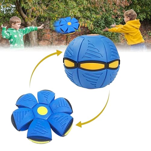Kiuiom Fliegend Untertasse Ball Hund,Magische Fliegende Untertasse Kugel,Frisbee Hundespielzeug Ball,Frisbee Hundespielzeug,Flying Saucer Frisbee für Hundetraining, Drinnen und Draußen von Kiuiom