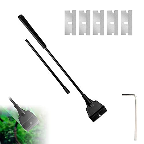 Kiuiom Verstellbarer Algenschaber,Aquarium Algen Rasiermesser Schaber,Aquarien Scheibenreiniger,30-51cm Algenschaber,Aquariumschaber,Aquarium Scheibenreiniger,Scheibenreiniger Aquarium,Mit 5 Klingen Kiuiom Verstellbarer Algenschaber,Aquarium Algen Rasiermesser Schaber,Aquarien Scheibenreiniger,30-51cm Algenschaber,Aquariumschaber,Aquarium Scheibenreiniger,Scheibenreiniger Aquarium,Mit 5 Klingen von Kiuiom