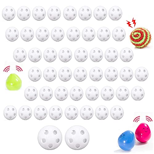 Rasselbälle,Rasseldosen,Squeakers Noisemaker,Rasselkugeln,50PC Füllmaterial Spielzeug zum Einnähen Kuscheltiere Quietscher Rasseln Spielzeug Durchmesser 24MM von Kiuiom