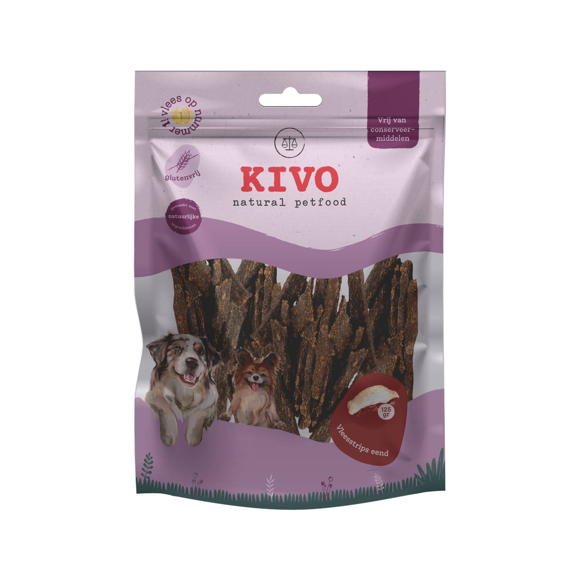 Kivo Fleischstreifen Ente - 2 x 125 g Kivo Fleischstreifen Ente - 2 x 125 g von Kivo