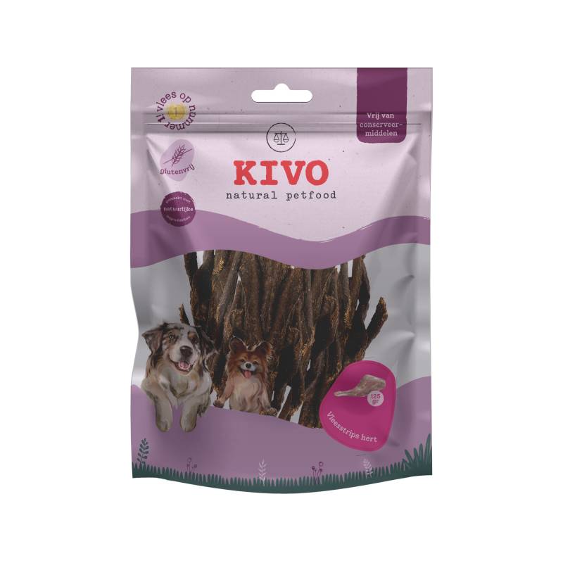 Kivo Fleischstreifen Wild - 2 x 125 g Kivo Fleischstreifen Wild - 2 x 125 g von Kivo