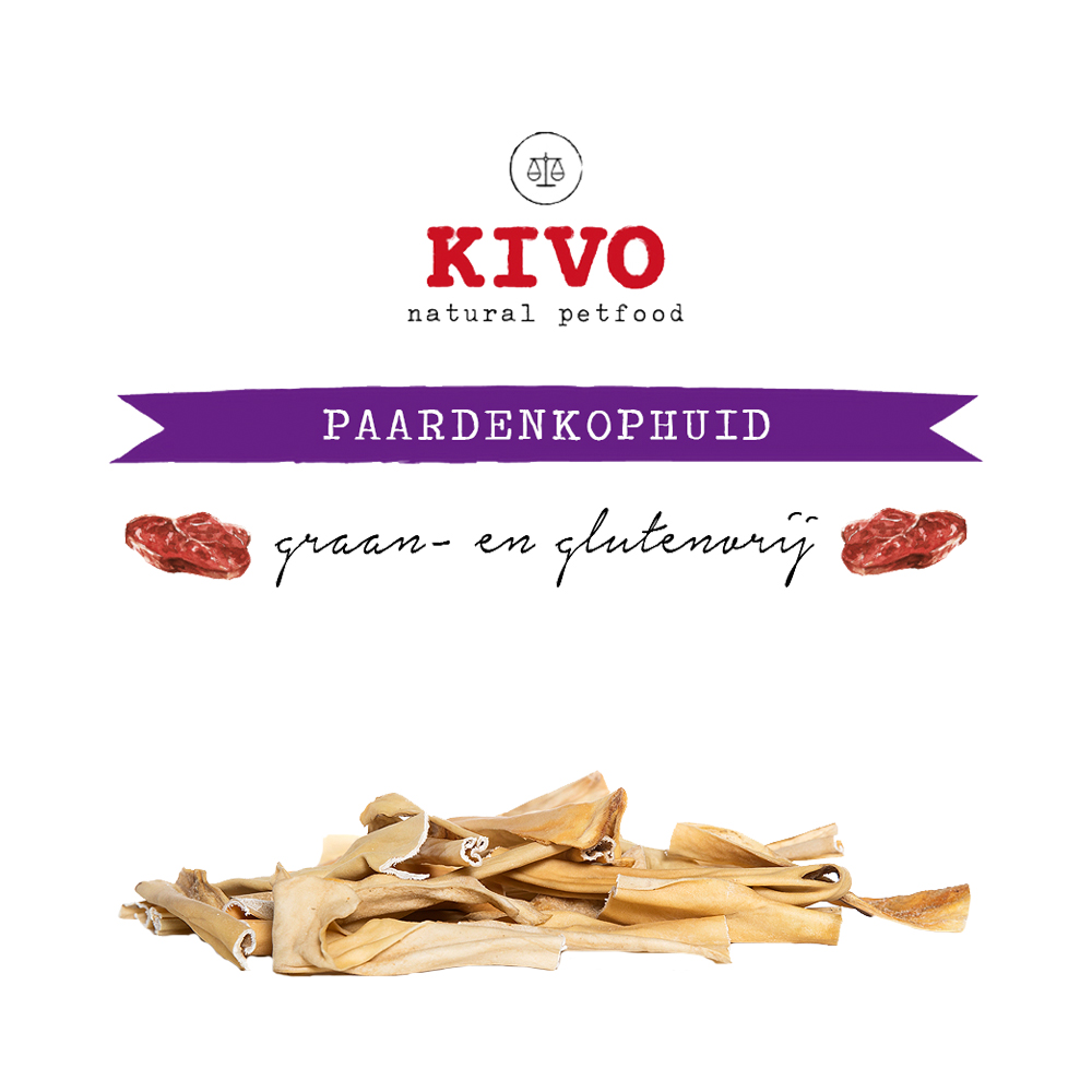 Kivo Pferdekopfhaut Streifen - 200 g Kivo Pferdekopfhaut Streifen - 200 g von Kivo