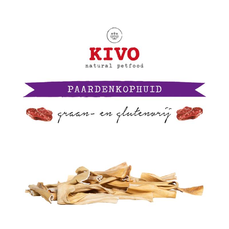 Kivo Pferdekopfhaut Streifen - 200 g Kivo Pferdekopfhaut Streifen - 200 g von Kivo