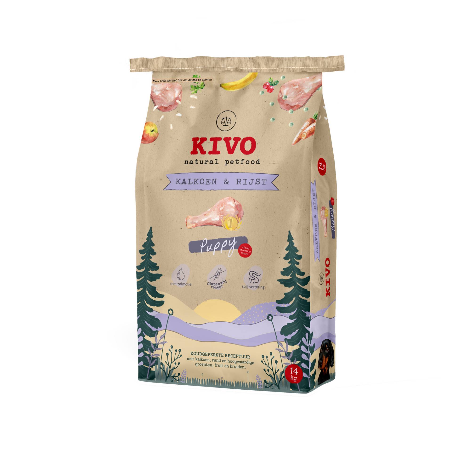 Kivo Pute & Reis Puppy Glutenfrei - 14 kg von Kivo