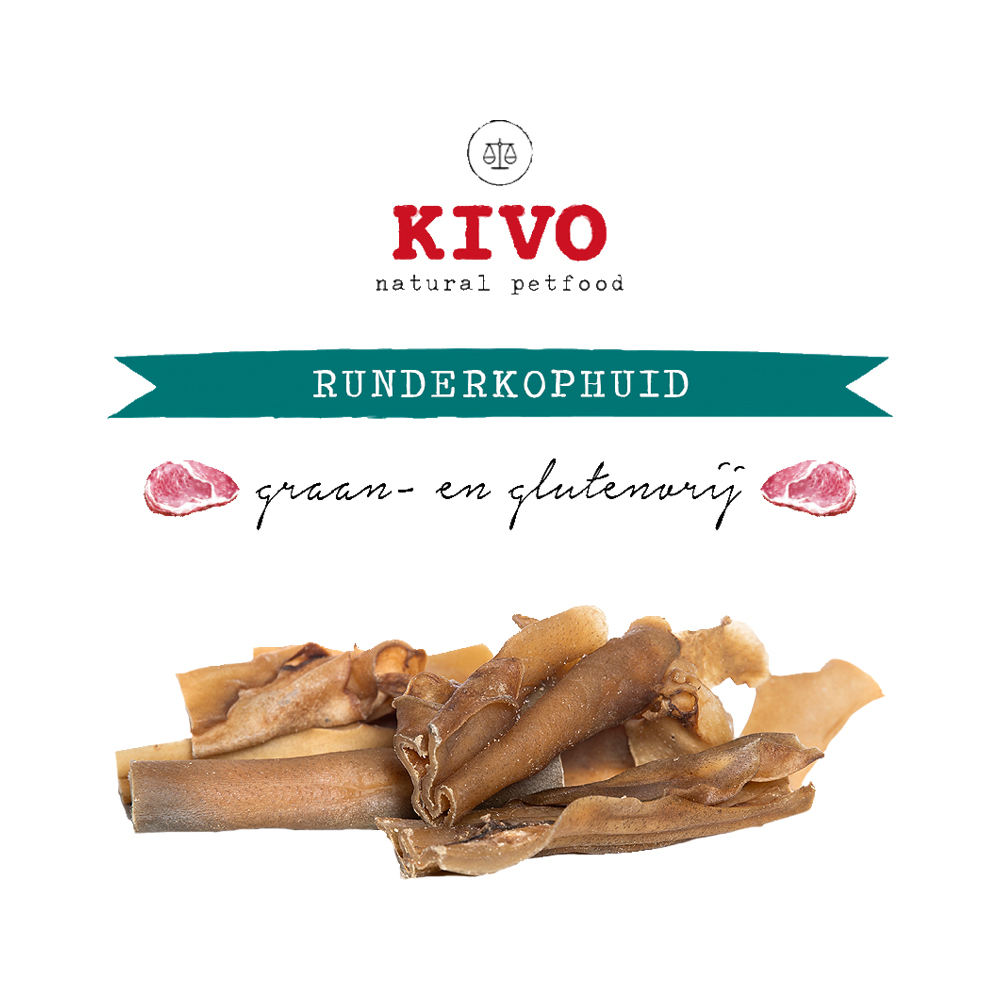 Kivo Rinderkopfhaut geschnitten - 2 x 500 g von Kivo