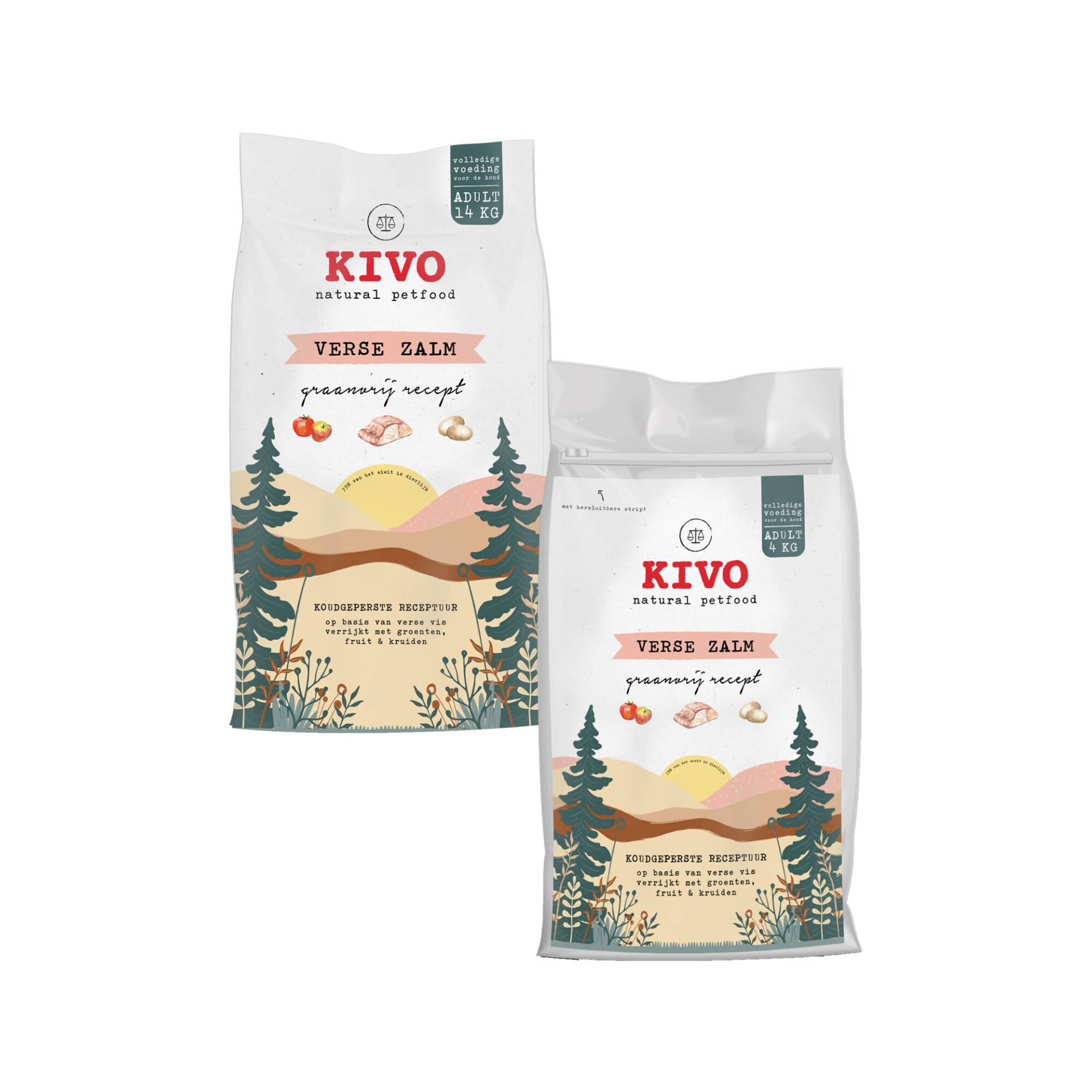 Kivo frischer Lachs getreidefrei - 2 x 4 kg von Kivo