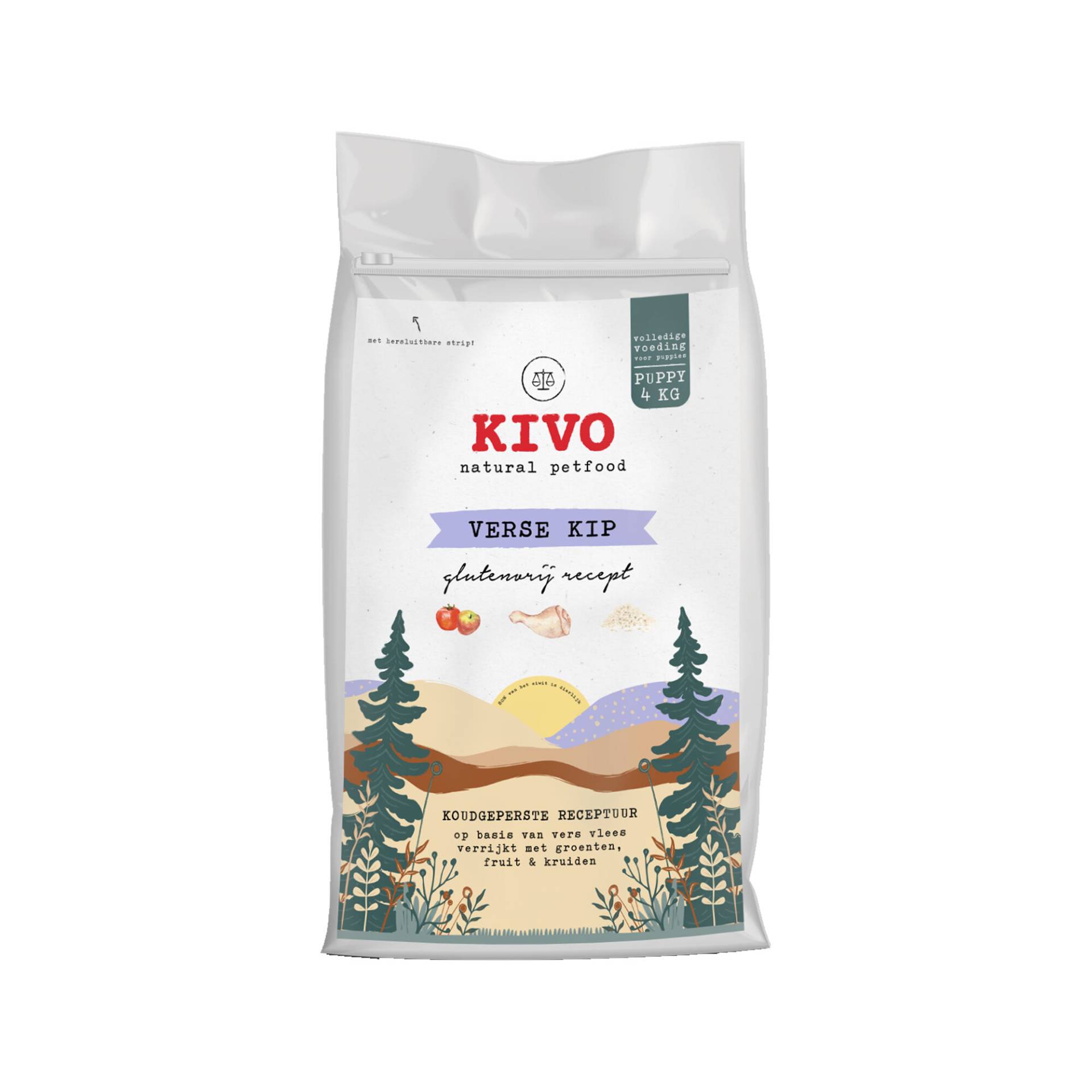 Kivo frisches Hähnchen Welpe glutenfrei - 2 x 14 kg von Kivo