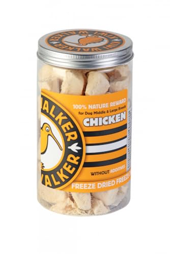 KIWI WALKER Gefriergetrockneter Leckerbissen für Hunde | Ente oder Huhn (120g, Huhn) von KIWI WALKER