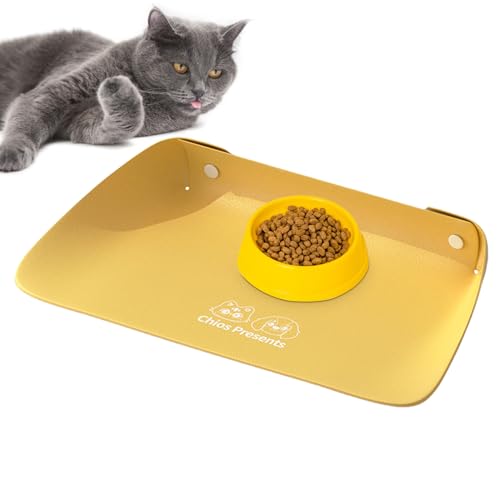 Kixolazr Hundefuttermatte | Welpen-Tischset zum Füttern – Rutschfestes, spritzwassergeschütztes Futterplatzset für Hunde und Katzen, mehrere Haustiere im Haushalt von Kixolazr